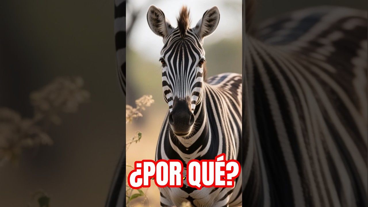 ¿Por qué las cebras tienen rayas? 🦓 (y no es camuflaje)