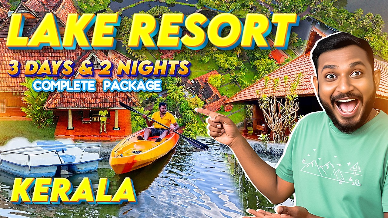 Ep-1👉 Lake Resort Stay for Honeymoon ❤️ & Family Package 👥 with Alleppey Houseboat Cruise