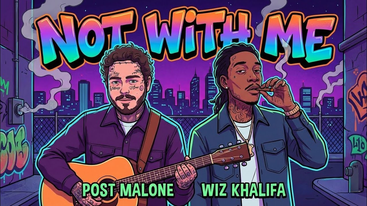 Not With Me - Style Post Malone,Wiz Khalifa (Lyrics Video)