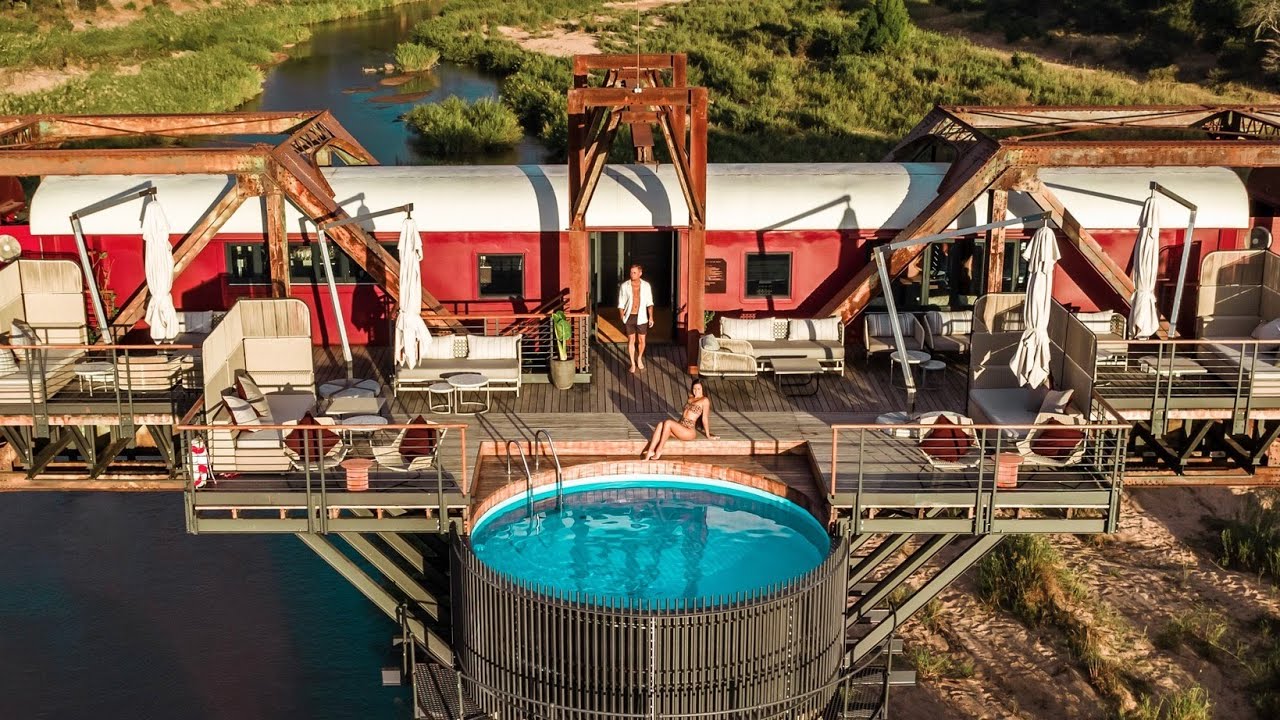 KRUGER SHALATI - Luxury train hotel in South Africa (full tour)