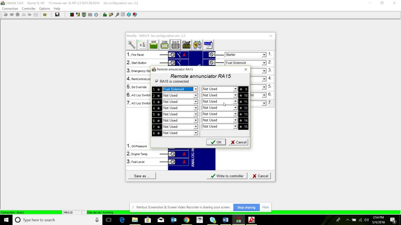 ComAp LiteEdit- Modify Configuration- Edición de Configuración