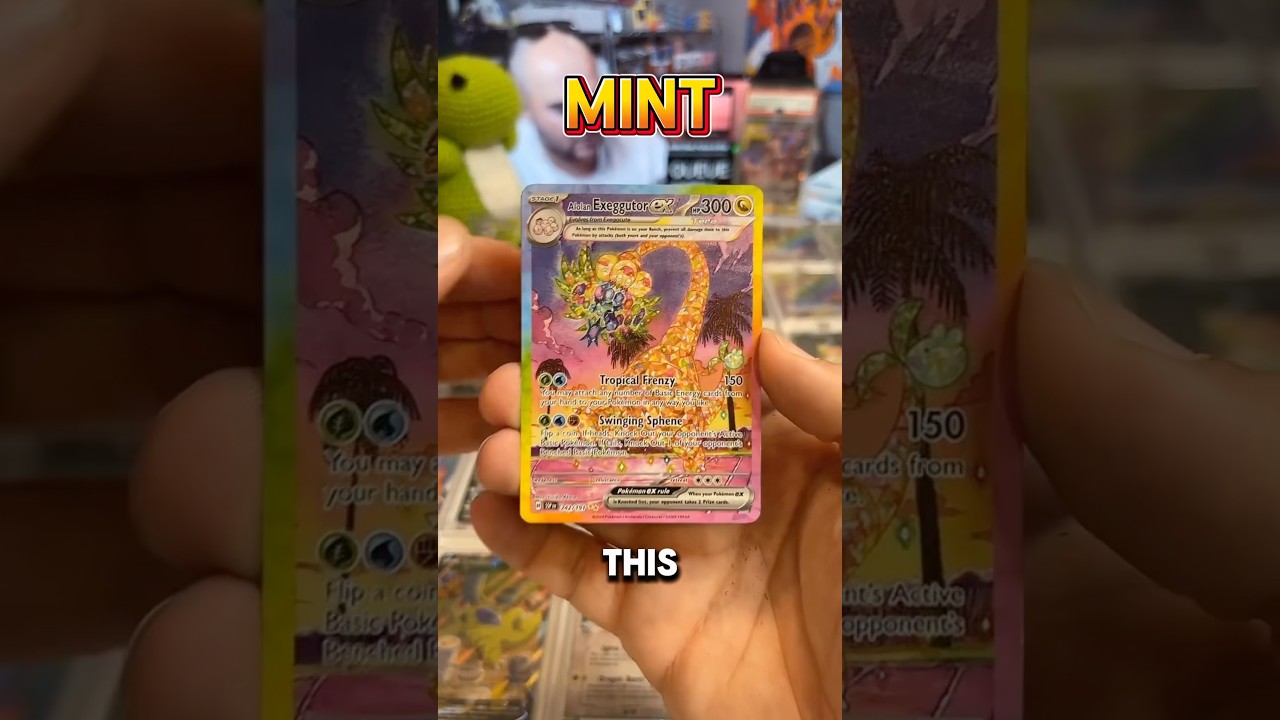 Pulled Alolan Exeggutor from Surging Sparks 🌴 #pokemon #surgingsparks #exeguttor #pokemoncards