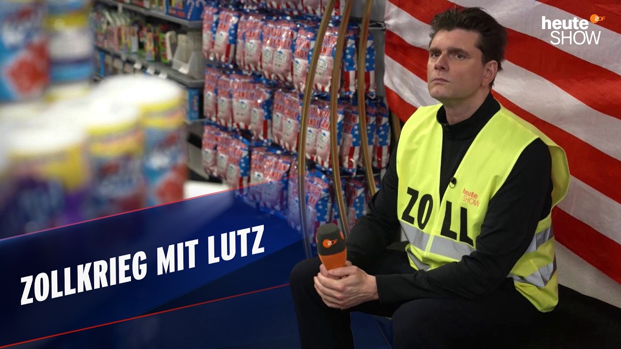 Zollbeamter Lutz van der Horst kassiert Gegenz&ouml;lle beim US-Supermarkt | heute-show vom 11.04.2025
