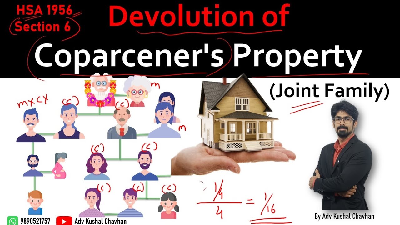 Devolution of Joint Family (Coperceners) Ancestral Property | Hindu Succession Act 1956