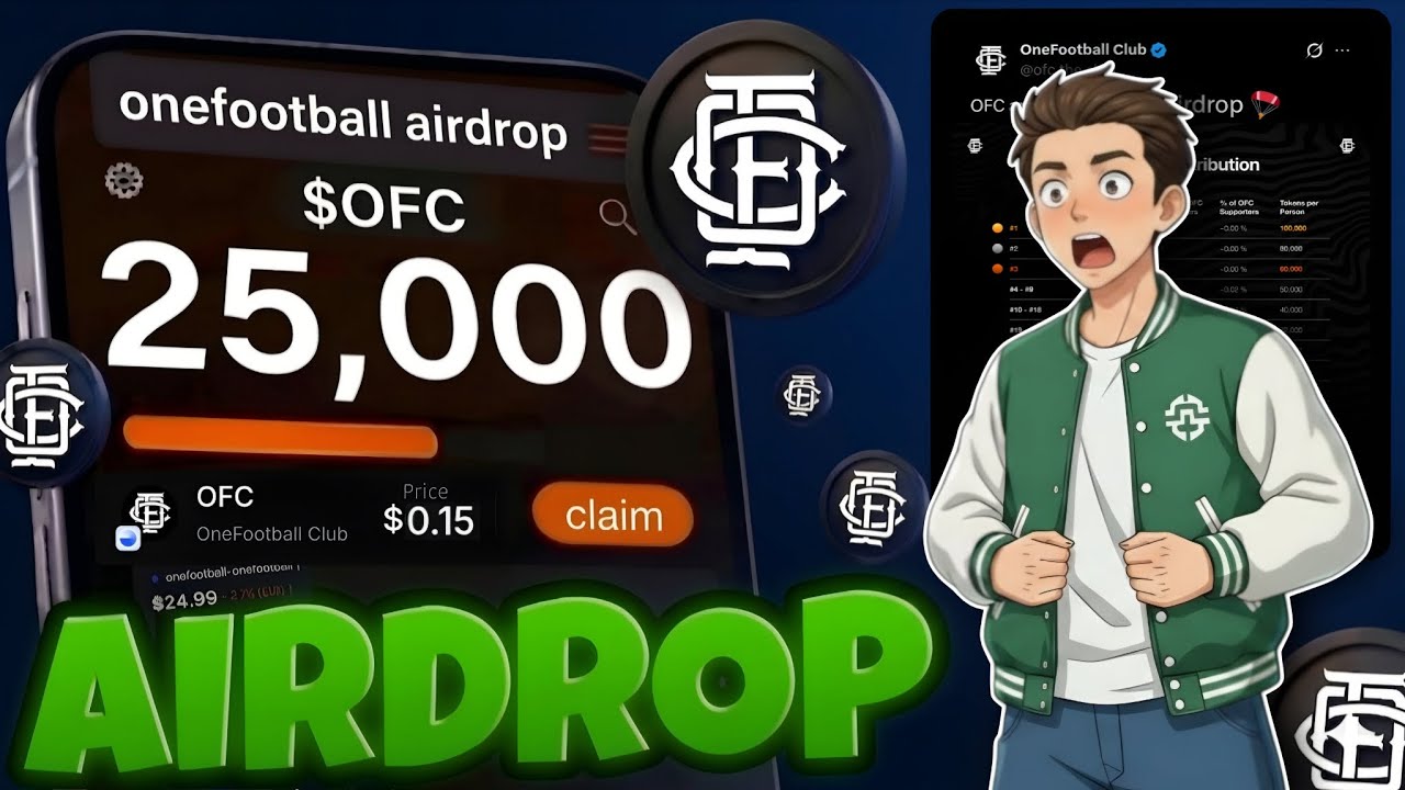 Onefootball Airdrop Claim Update | $OFC Price Prediction | Onefootball Club Airdrop Allocation Check