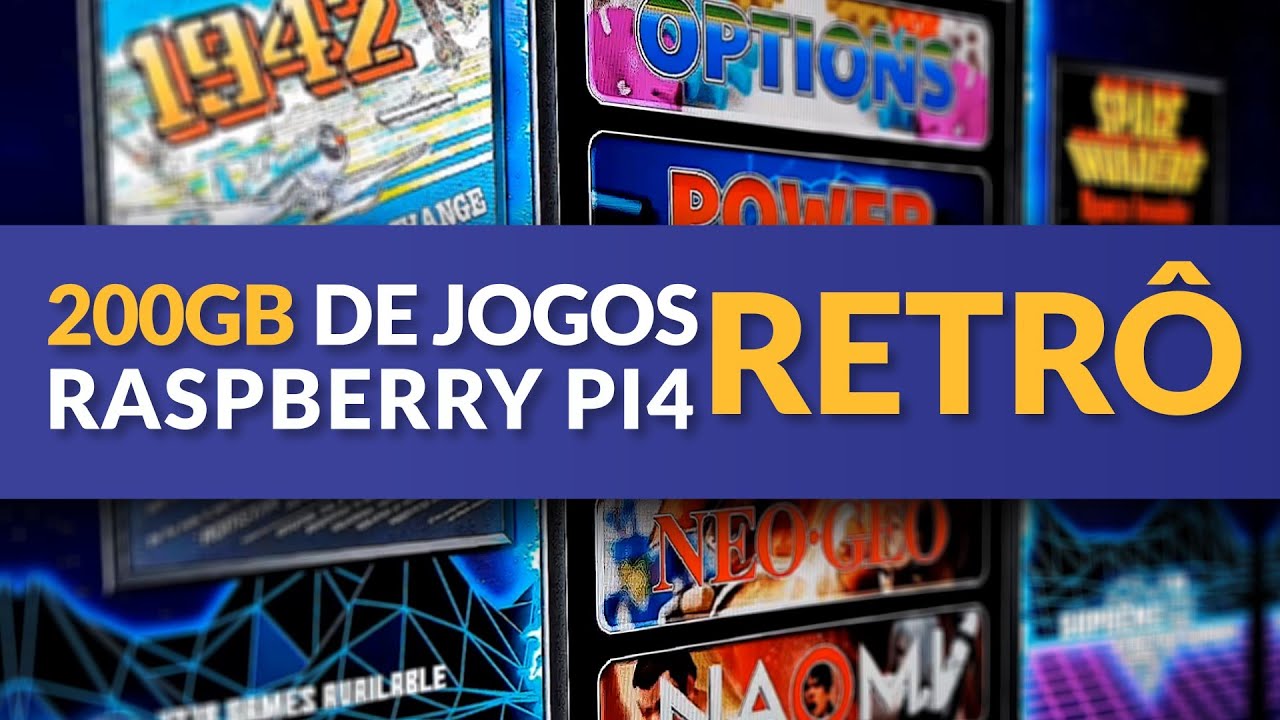 200GB de Jogos Retrô com Boot pelo HD - Raspberry Pi4 (4GB) - Aula 20