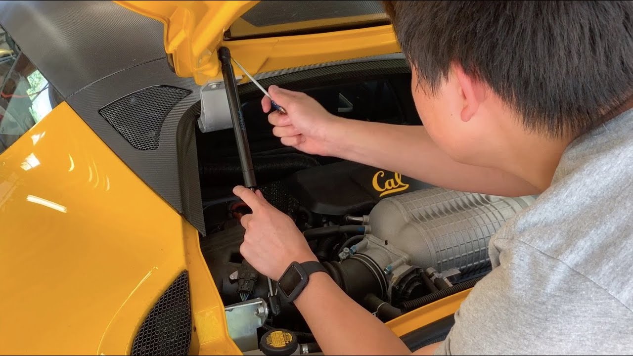 Lotus Evora: Replacing Tailgate Lift Struts