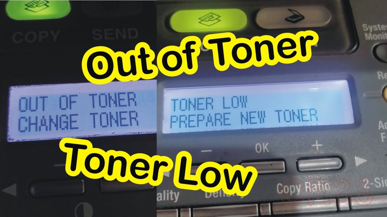 Toner Low. Prepare new Toner, Out of Toner, Change Toner. iR1024 iR1022 iR1025. iR1024if