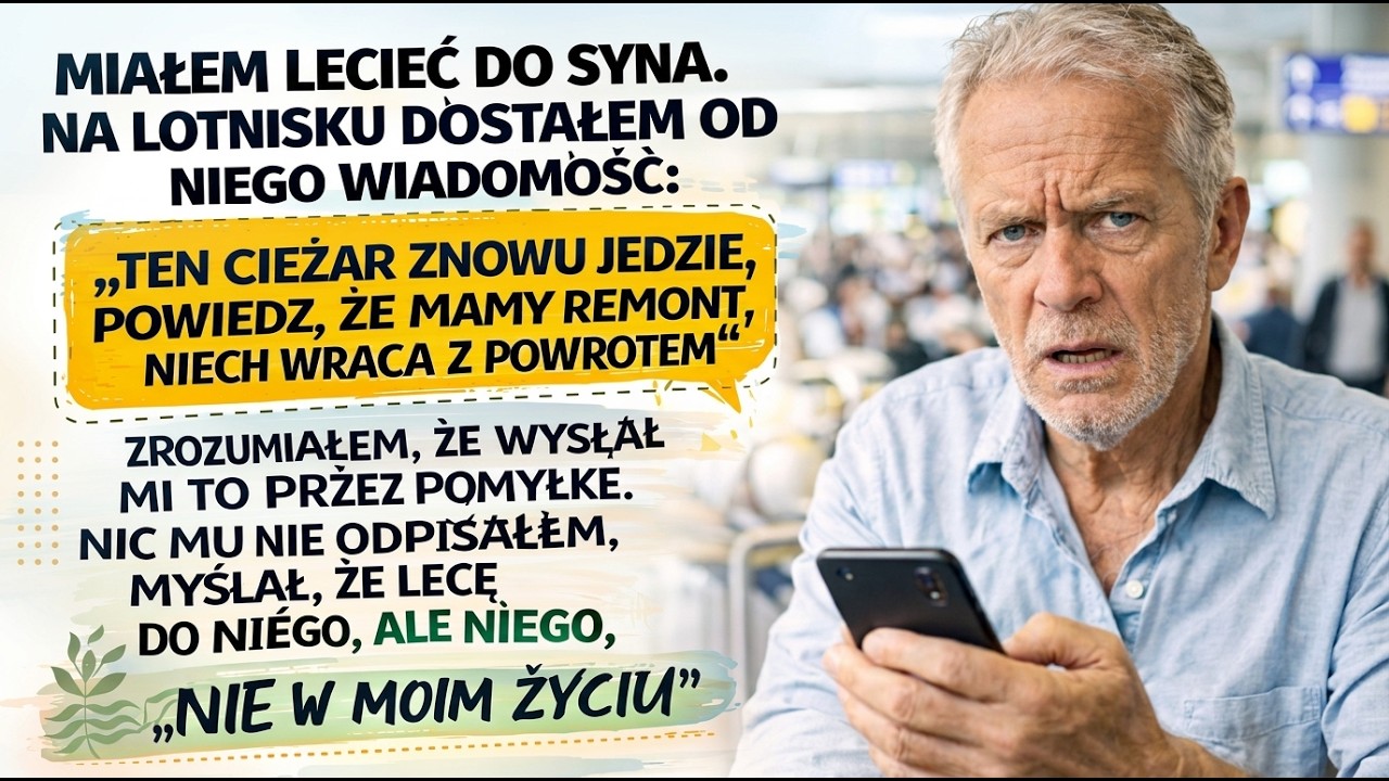 Syn PRZYPADKIEM wysłał mi wiadomość, która była dla jego żony… a ja w ciszy KUPIŁEM bilet