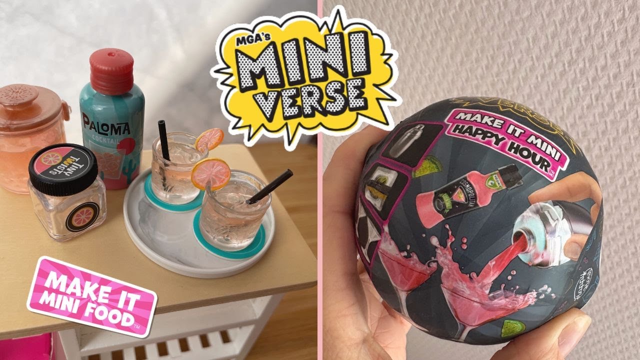 DIY Miniverse Make it HAPPY HOUR Unboxing & basteln | DIY Minifood