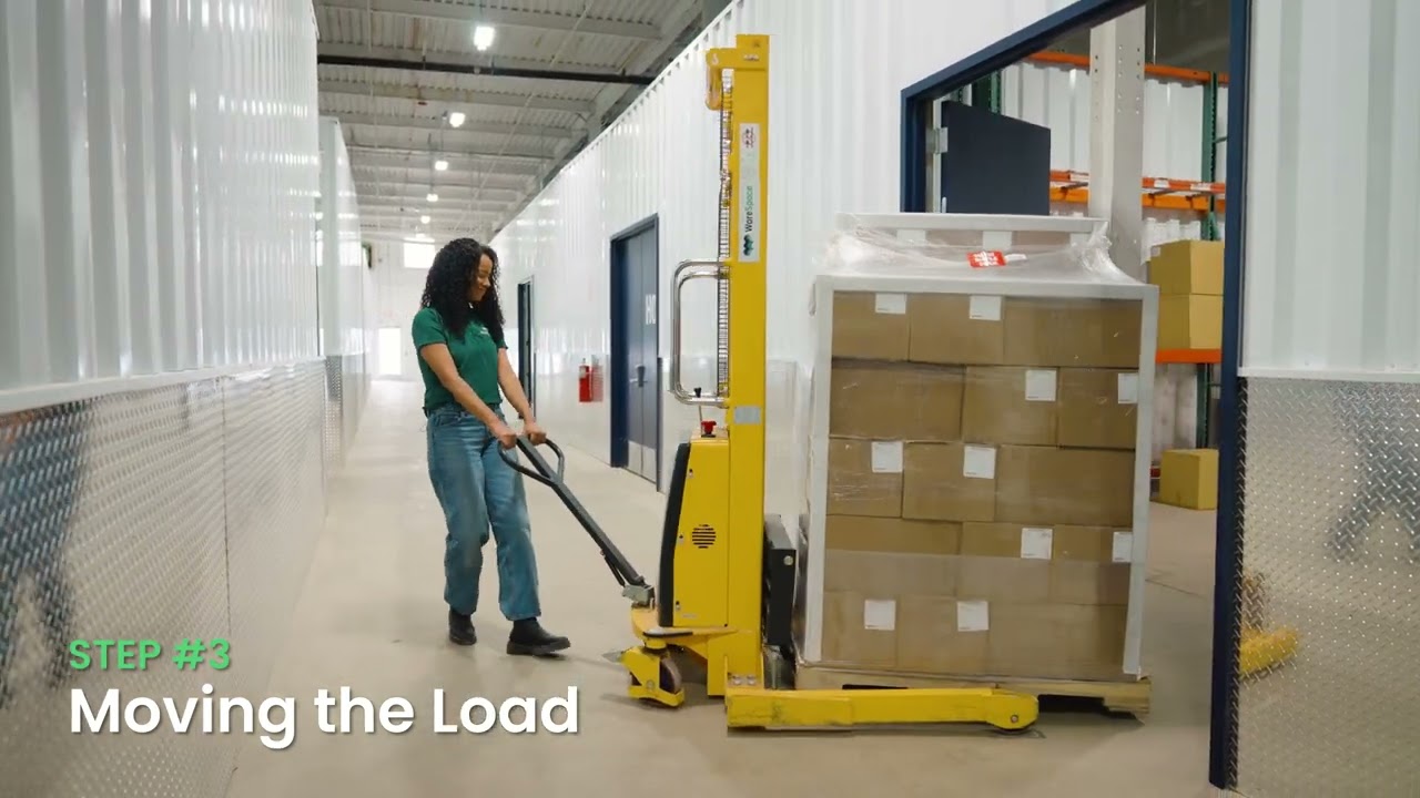 How to use Electric Stackers at WareSpace | Tutorial
