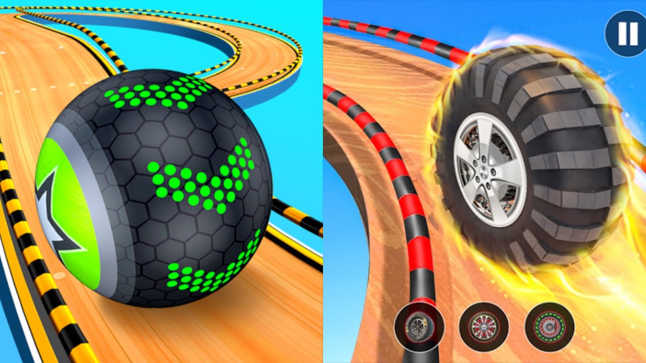 Going Balls New Update | Banana Frenzy, Funny Race Vs Rolling Adventure Tire Speedrun Gameplay