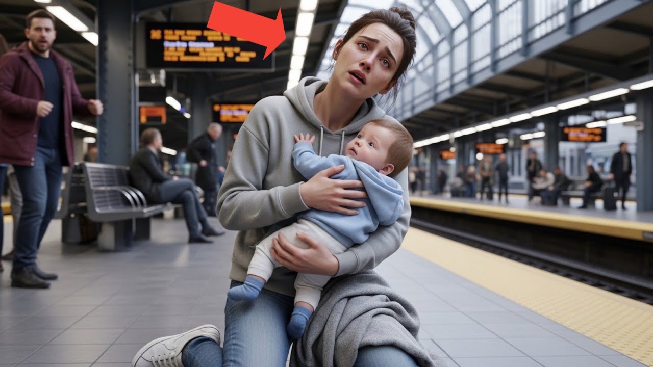 She Lost Consciousness with Her Baby at a Train Station A Stranger Saved Them Now He’s Her Husband