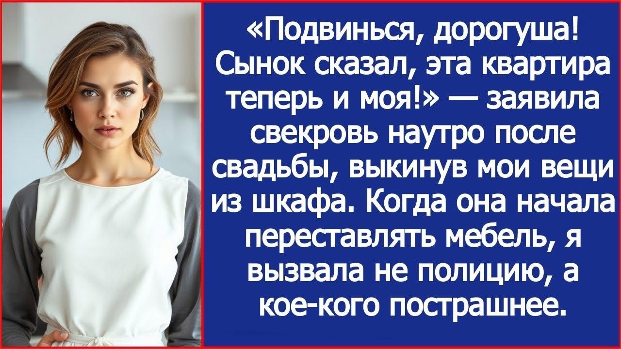 «Сынок сказал, эта квартира теперь и моя!» — заявила свекровь, выкинув мои вещи из шкафа