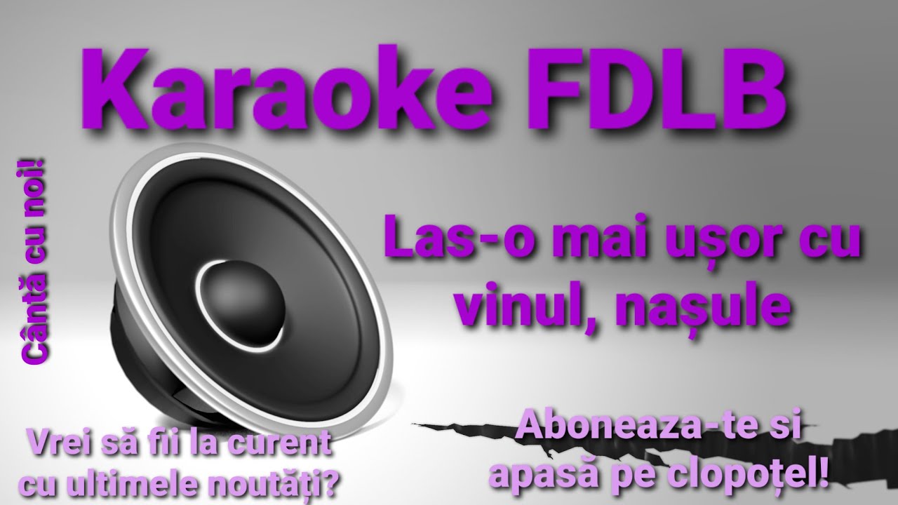 Las o mai usor cu vinul, nasule Karaoke Versuri