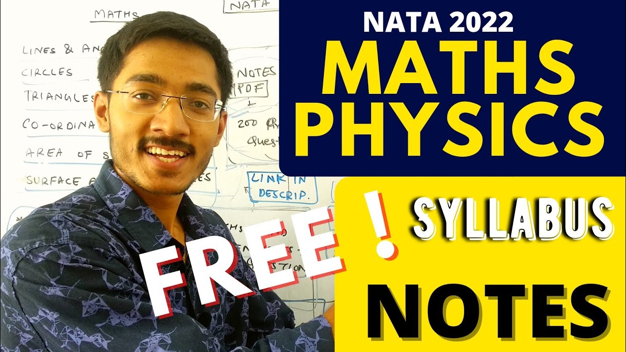 Maths & Physics Syllabus, Notes, Practice Questions 🔥 | NATA 2022