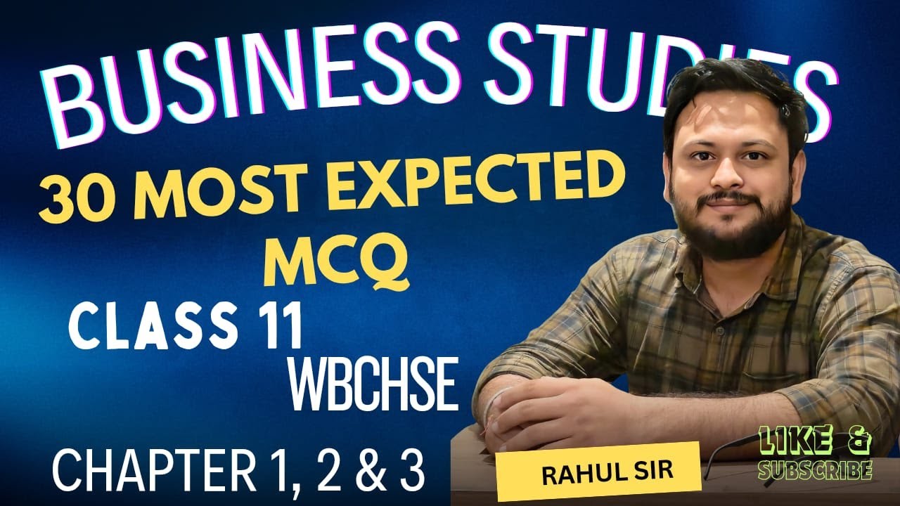 📢  Most Expected MCQs for Class 11 Business Studies – Semester 1 || Get 40/40 Marks Guarantee 💯