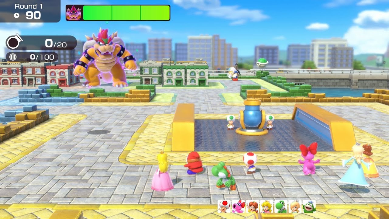 Super Mario Party Jamboree // Bowser Kaboom Squad (Chargin' Chucks - Shy Guy) - Walkthrough