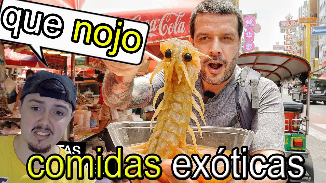 PROVANDO COMIDAS EXÓTICAS EM BANGKOK- REACT-sou mochileiro