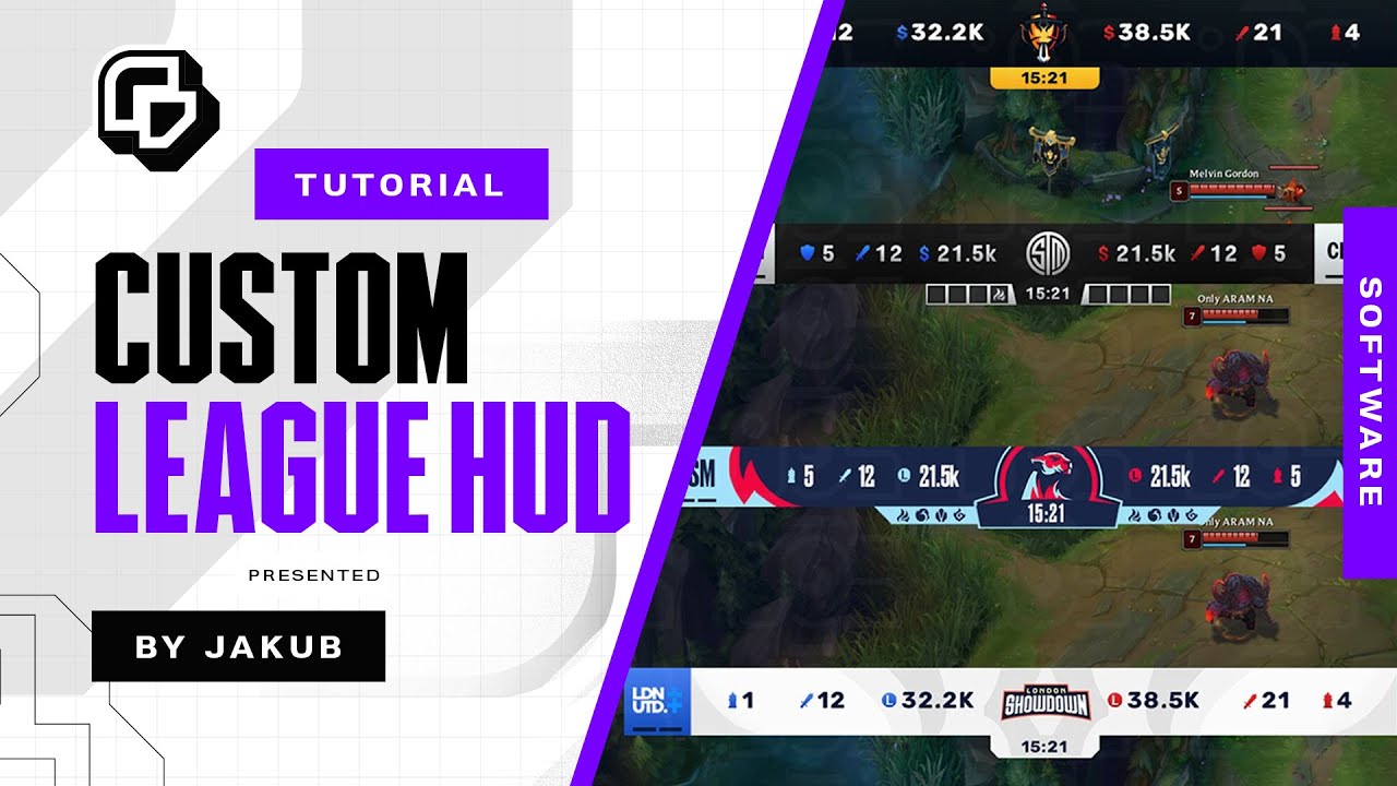 Как создать собственный HUD для лиги │ Программное обеспечение / OBS Tutorial