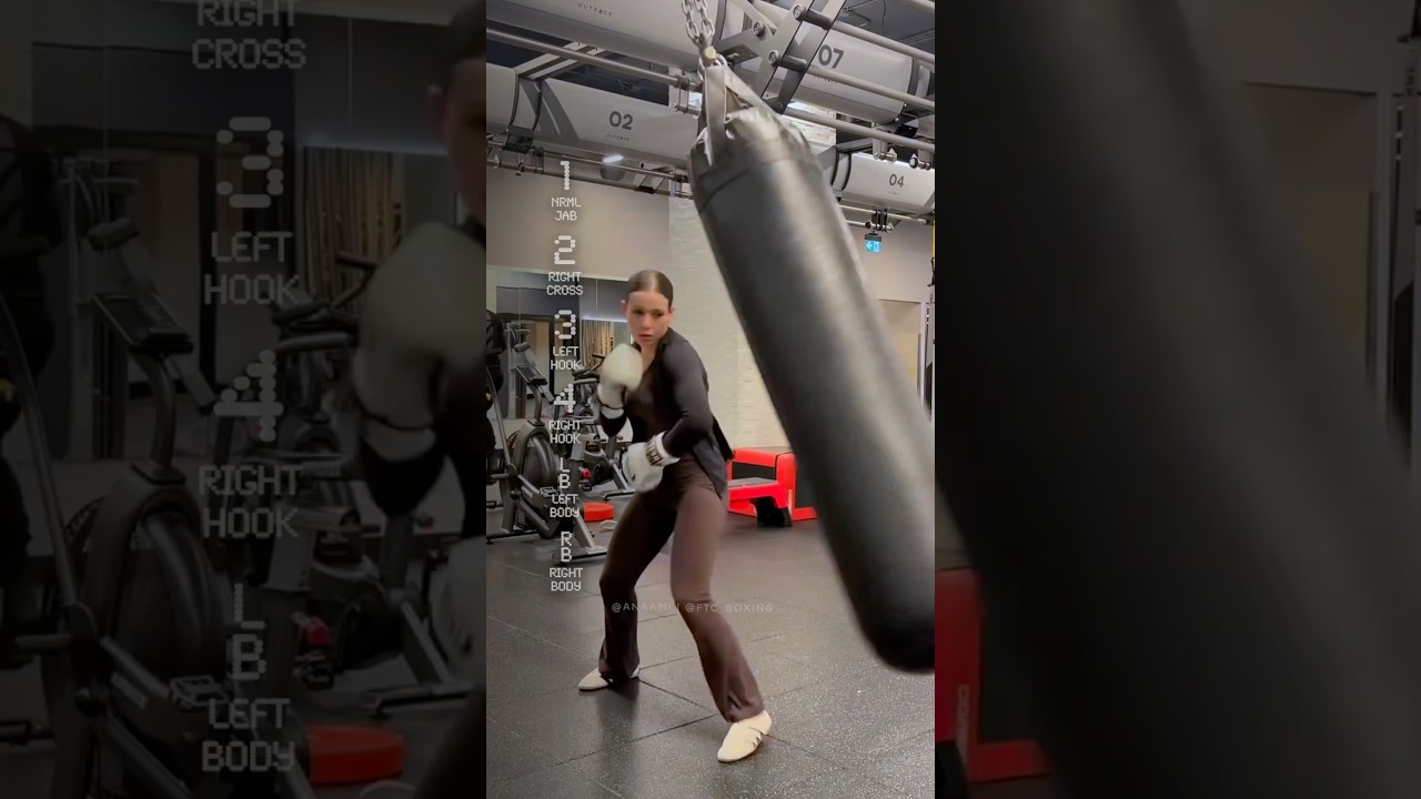 Anaami WHIPS the Boxing Heavy Bag