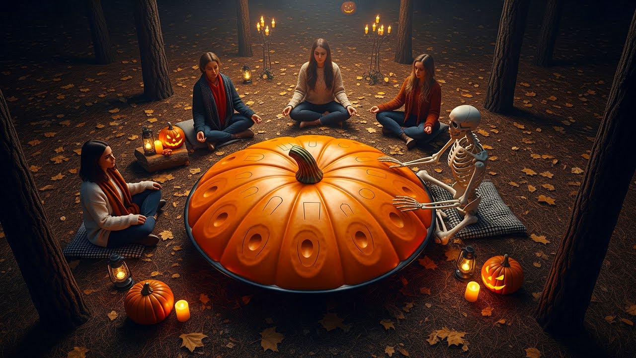 Calming Meditation with Halloween Atmosphere | 1 hour handpan music