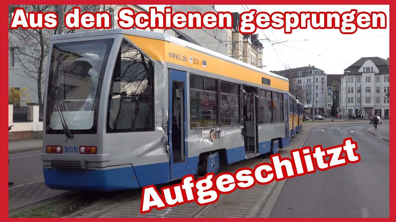 🆘️SCHWERER UNFALL zwischen Tram und LKW in Leipzig❌️Nach Crash aufgerissen und entgleist‼️