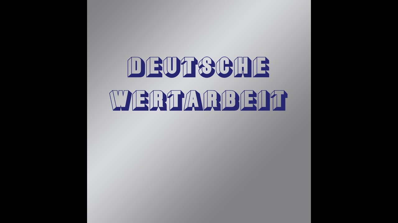 Deutsche Wertarbeit - Deutscher Wald