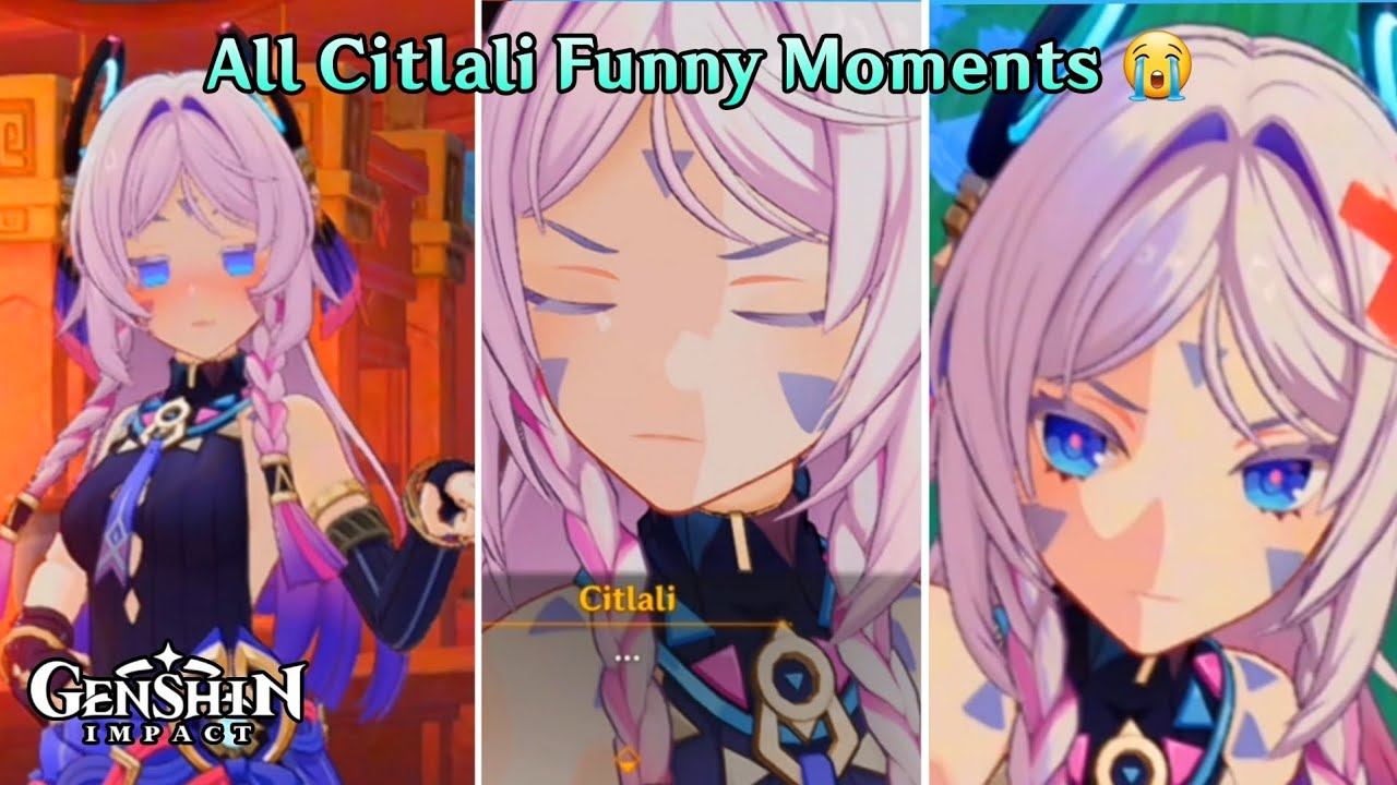 Все смешные моменты CITLALI! (20 минут подряд) - Genshin Impact