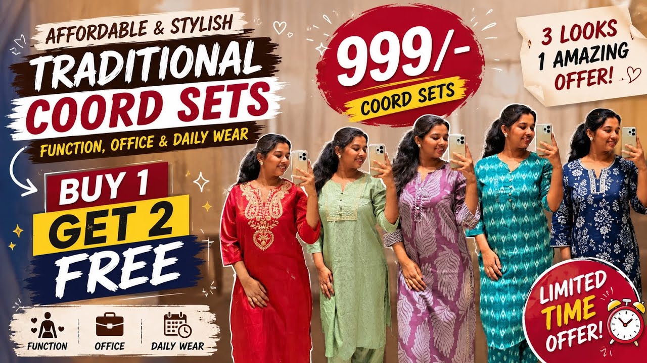 Reliance Trends Sale Buy 1 Get 2 Free😍 | Flat ₹499 & ₹599 Offers |Kurtis & Co-ord Sets Haul💖 #trends