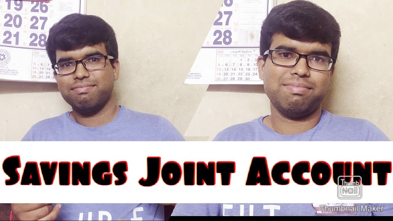 Savings Joint Bank Account Opening Tamil details