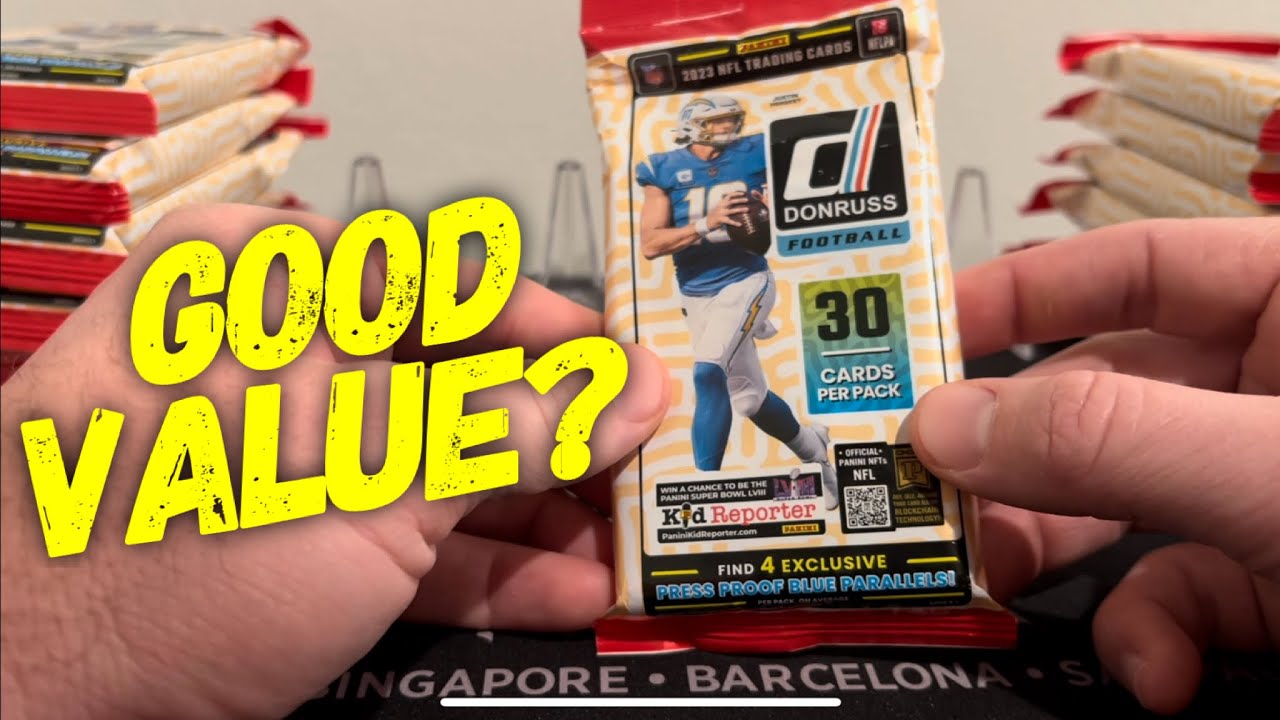 Opening 13 Packs For Under $100 (Worth It?) | 2023 DONRUSS FOOTBALL FAT PACK REVIEW