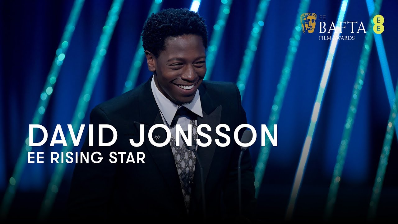David Jonsson is awarded the EE Rising Star as chosen by the British public | BAFTA Film Awards 2025