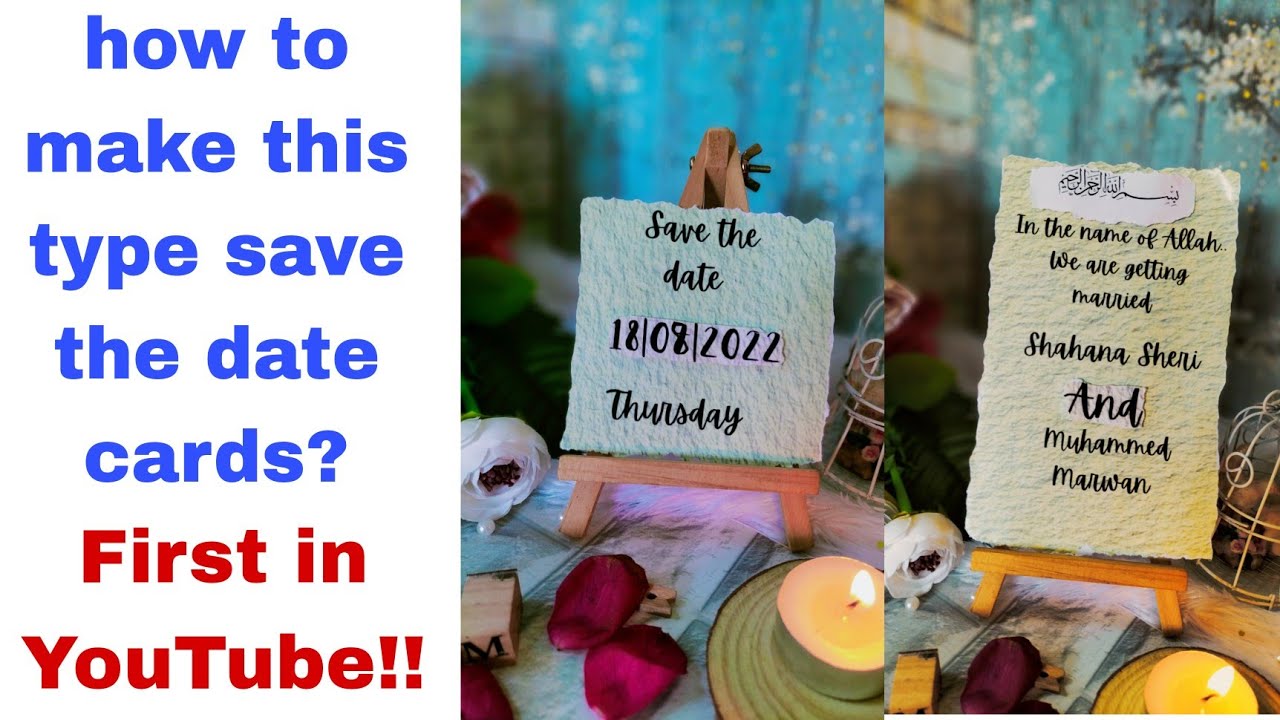 Handmade save the date card making|Save the date cards|Handmade|wedding invitation card|Craft|Diy
