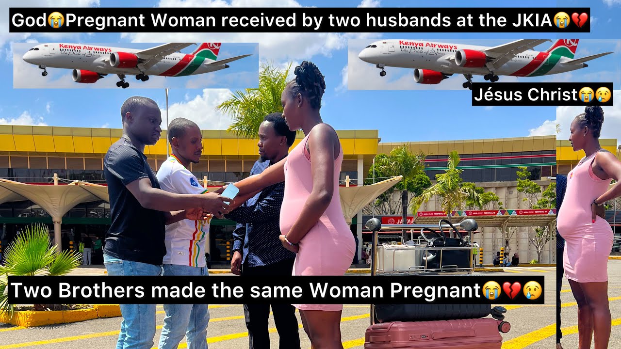 Lòrd😭💔Drama at JKIA as Two Brothers realized they are married to the same Woman😭They both cried😭😭