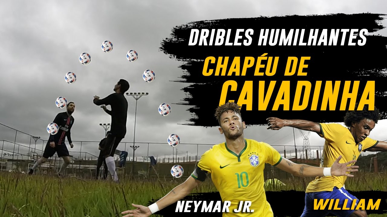 DRIBLES HUMILHANTES - CHAPÉU DE CAVADINHA (Aprenda lances efetivos de futebol)