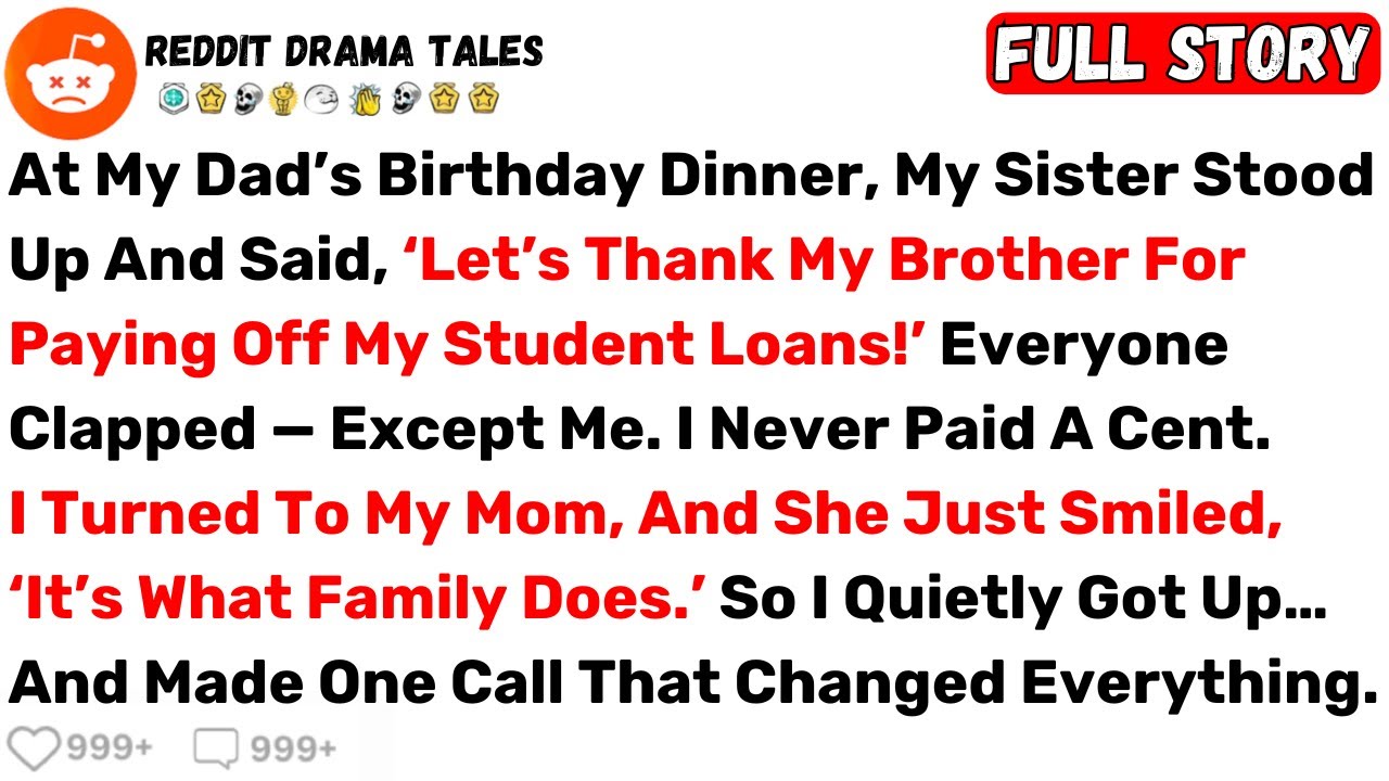 At My Dad’s Birthday Dinner, My Sister Stood Up And Said, ‘Let’s Thank My... - Best Reddit Stories
