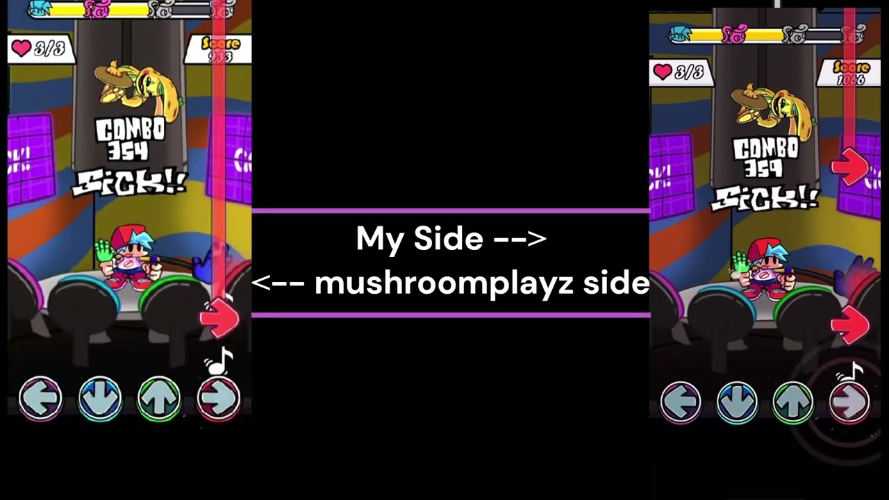 Side By Side 1v1 Against @mushroomplayz