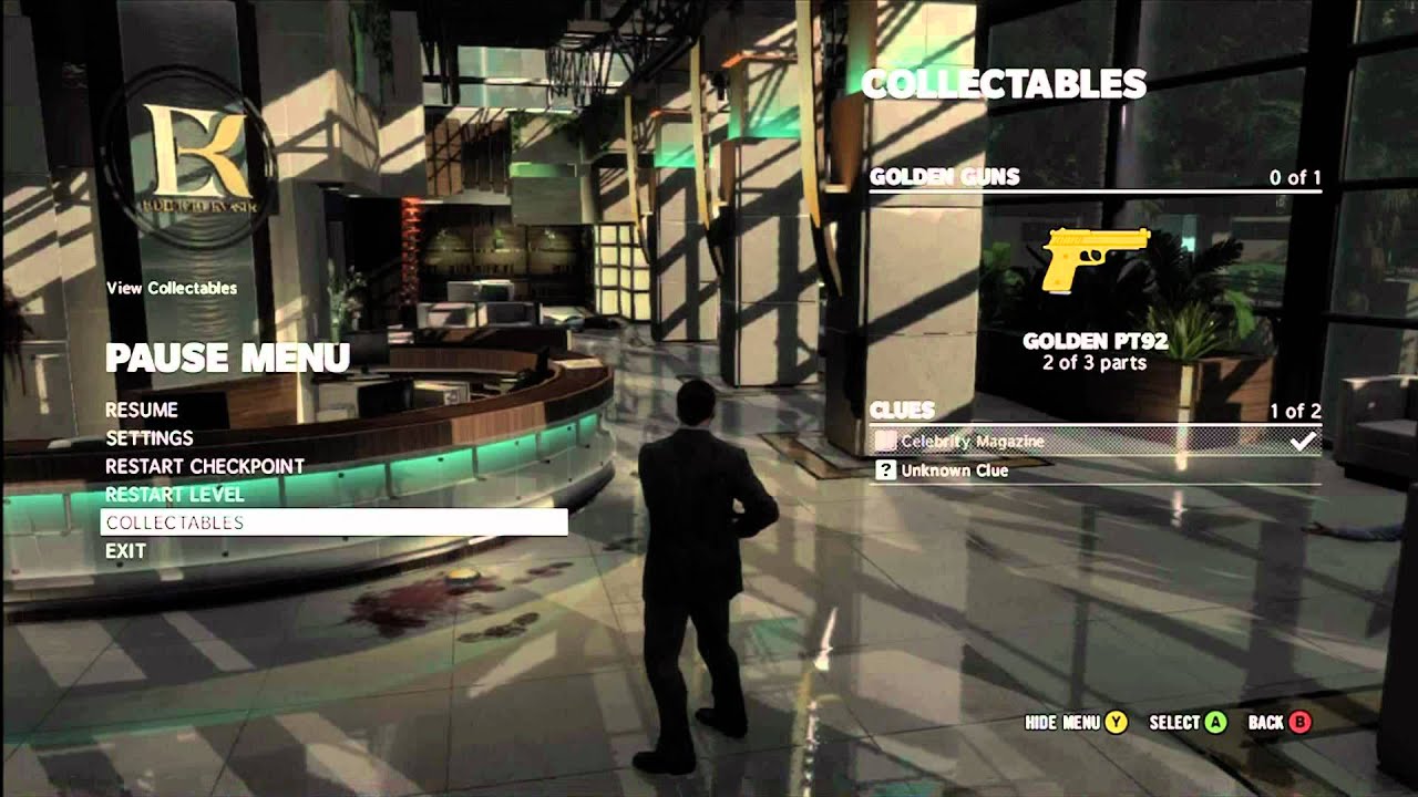 Max Payne 3 Chapter 1 Golden Gun Parts And Clues.