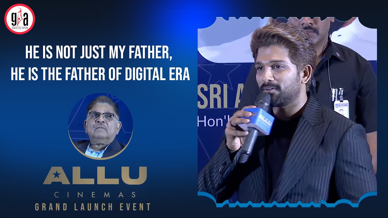 Icon Star Allu Arjun Speech at Allu Cinemas Grand Launch Event | greatandhra.com