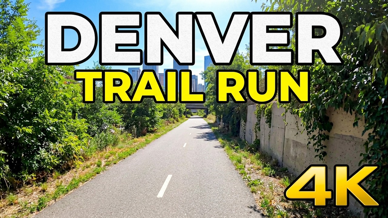 Explore Denver, Colorado: Virtual Run Through Scenic Trails & Downtown Streets | 4K Running Video