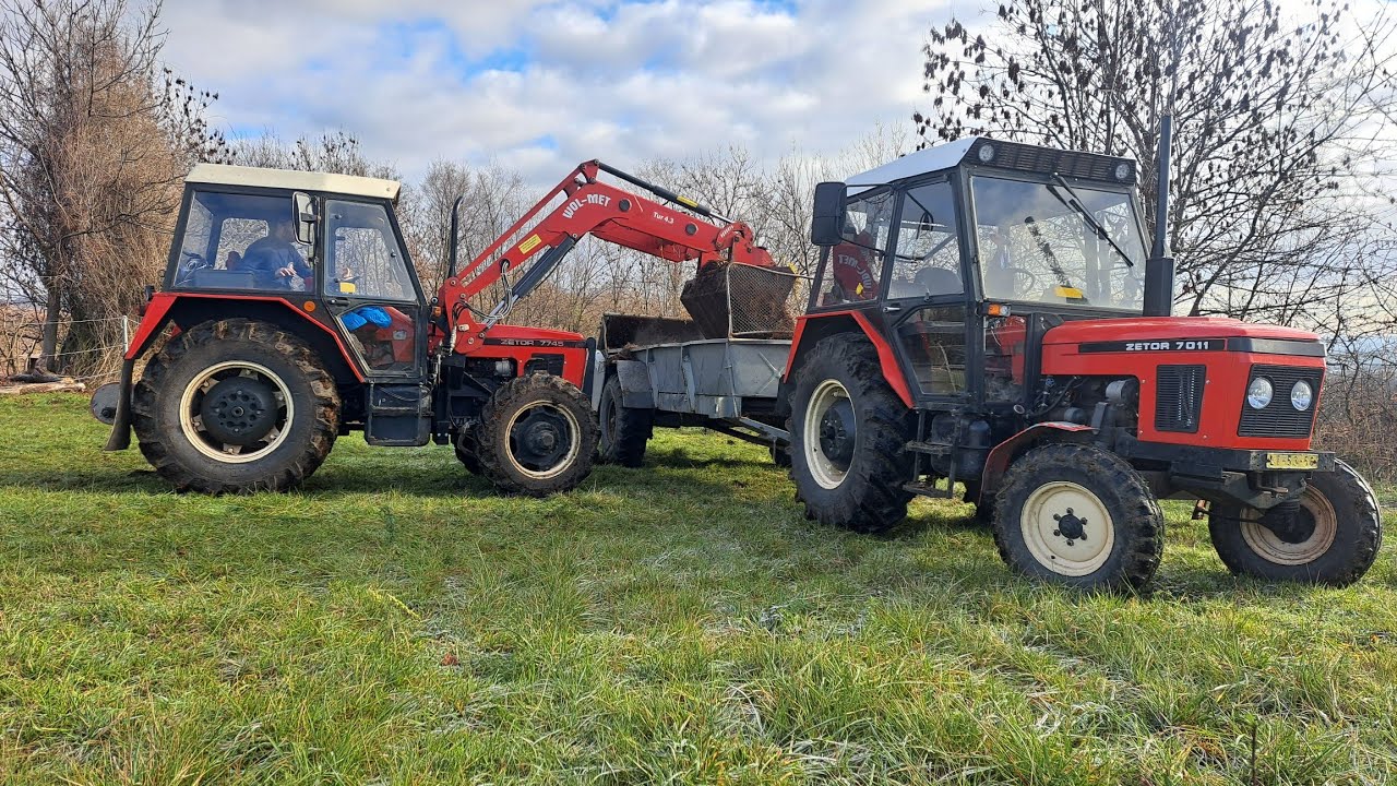 ZetorVlog/14-25/podzim 2025/Zetor 7011/7745/Cold start/RUR 5/Nakládka/Převoz/rozmetání hnoje/GoPro
