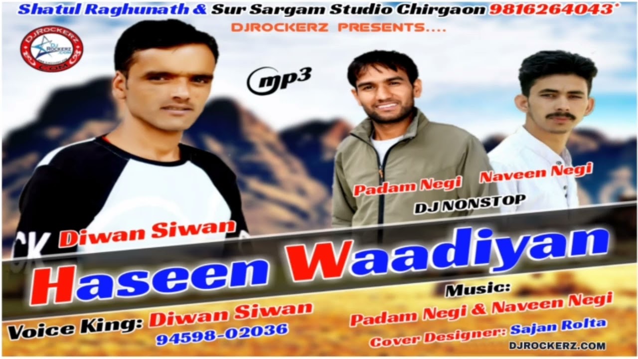 DJ RockerZ Pahadi Bass Mix 🔥 Haseen Waadiyan – Diwan Siwan Ki Power Voice | Himachali DJ Nonstop