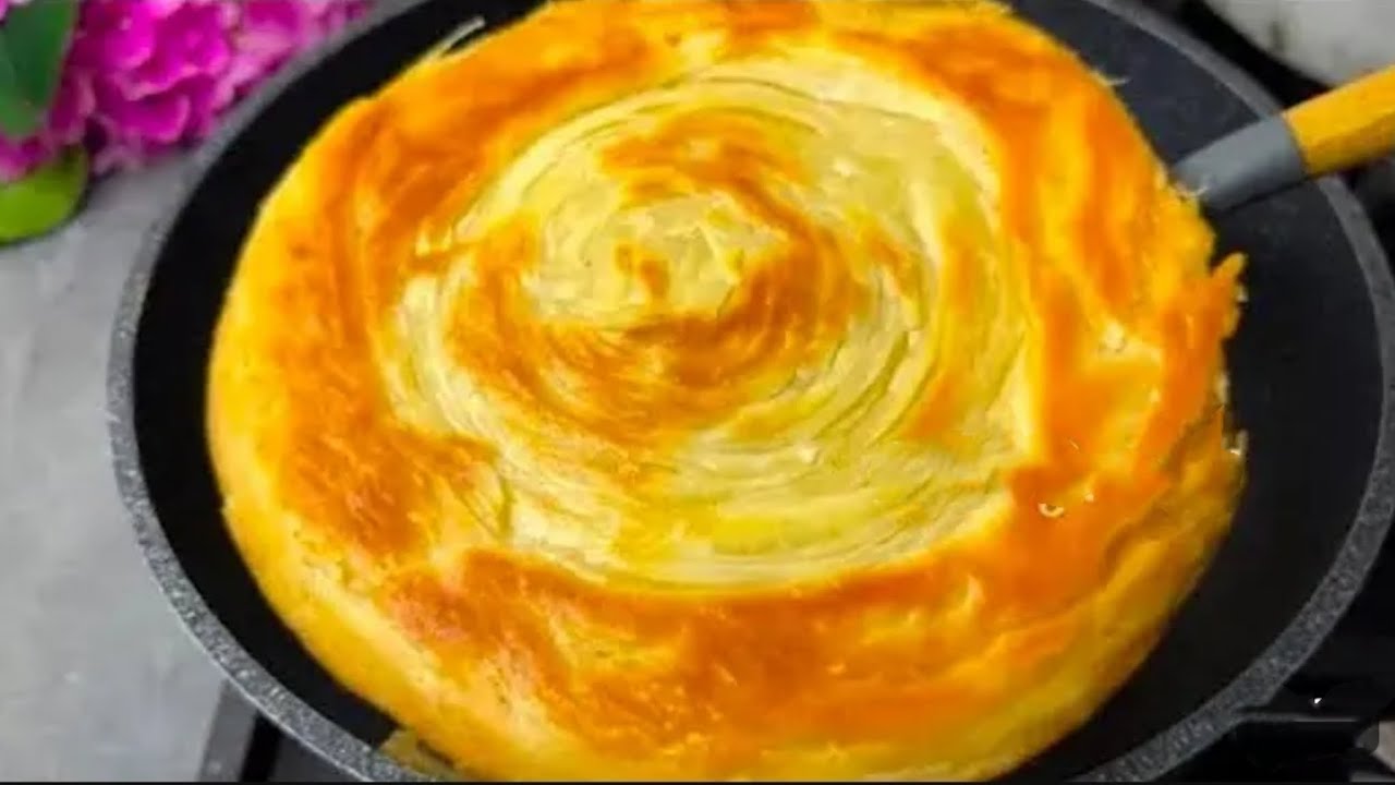 Flaky layered flatbread recipe | Only water and flour and this delicious recipe is ready 