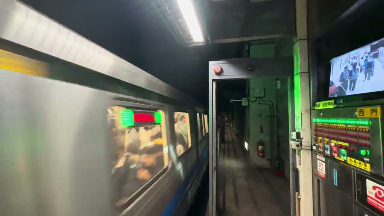 (TRTC) Kawasaki Heavy Industries-Taiwan Rolling Stock Company C381 departing Ximen Station (SXL)