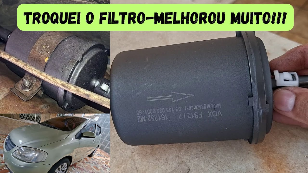 COMO TROCAR FILTRO DE COMBUSTIVEL VW FOX