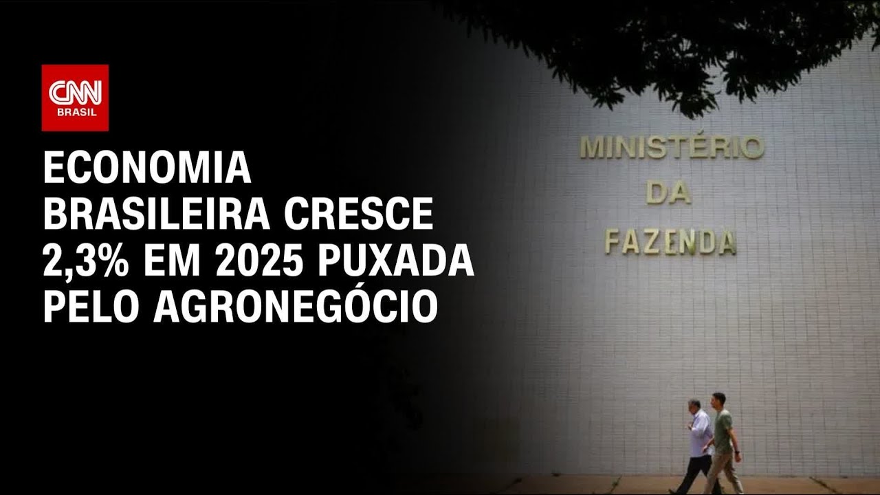 Economia brasileira cresce 2,3% em 2025 | LIVE CNN