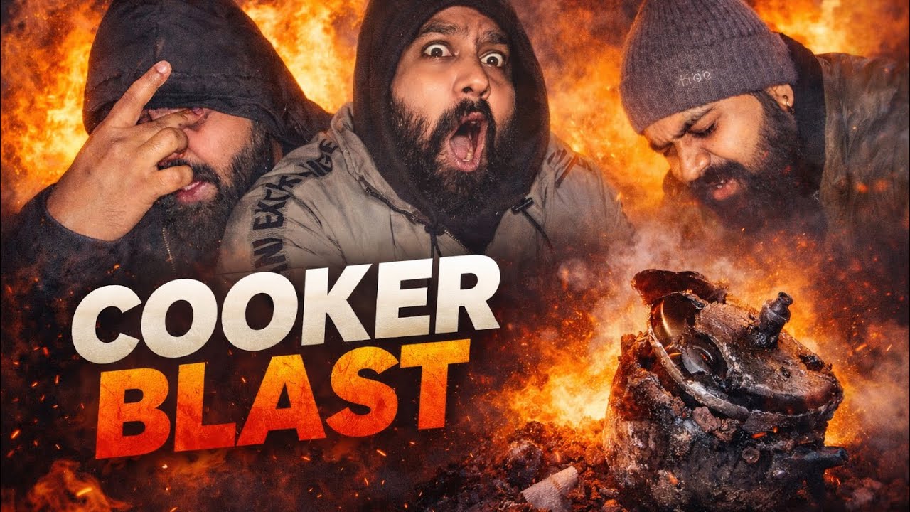 Cooker blast ho gaya😳#food #fun #risk #party 