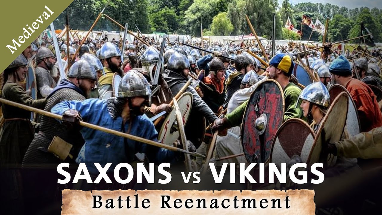 Vikings vs Saxons FORTRESS ATTACK! Battle Reenactment