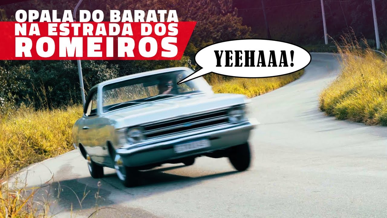 Como é dirigir um CARRO ANTIGO na Estrada dos Romeiros?! Opala do Barata